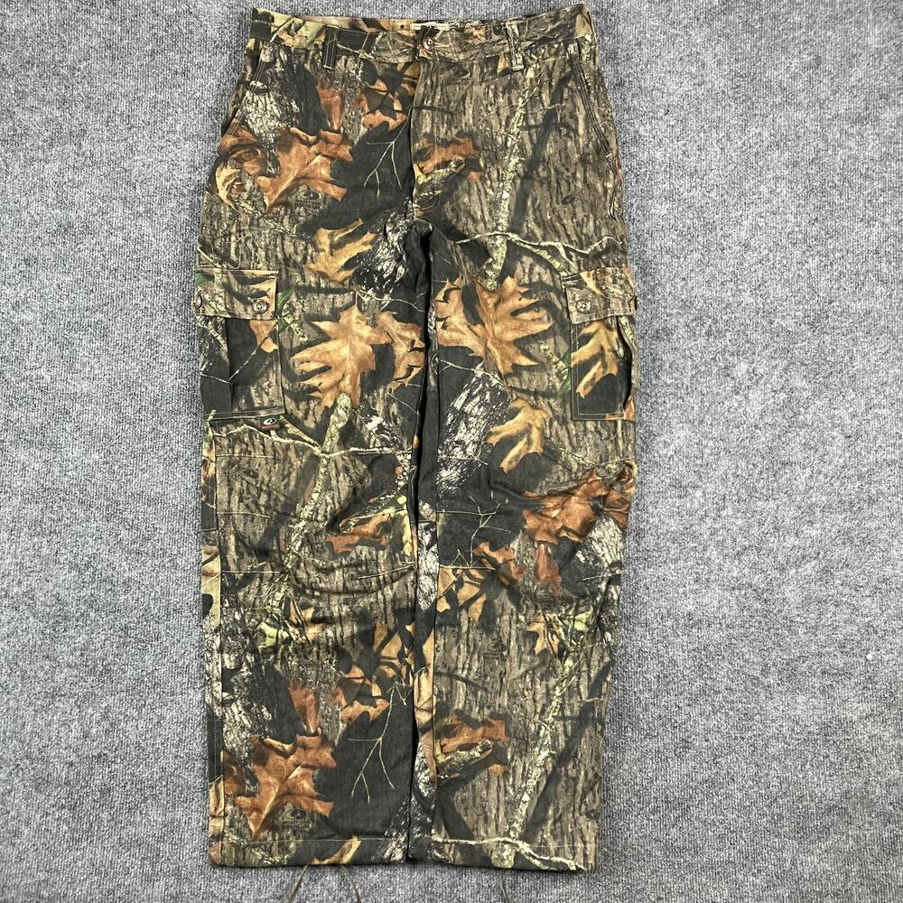 Mossy Oak Cargo Pants Mens M Camo Hunting Silent Stalker Outdoor Utility